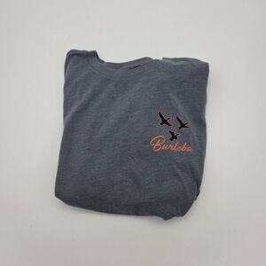 Burlebo Boy's Gray Sweatshirt with Bird & Dog Graphic Design (AH09)